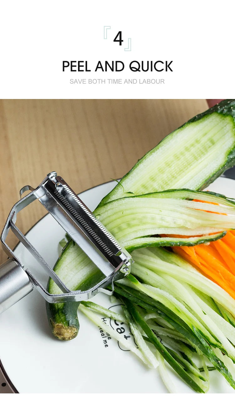 Éplucheur de légumes en acier inoxydable