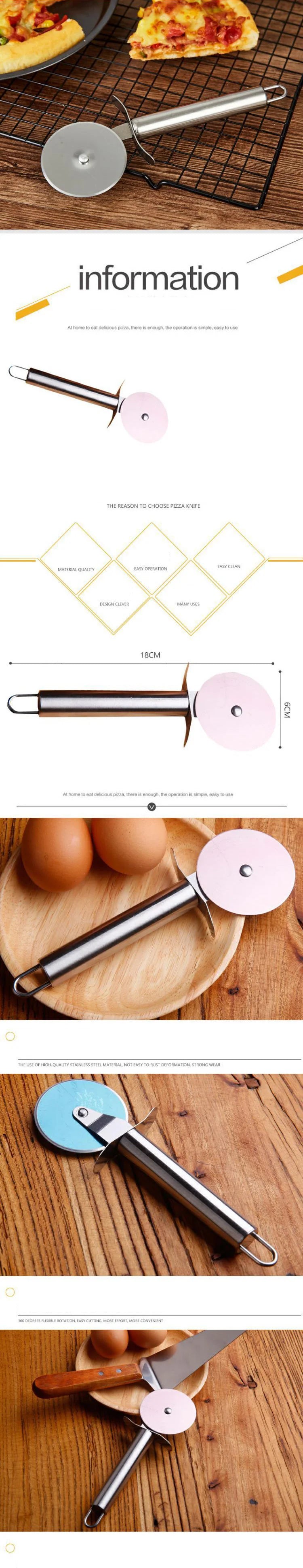 Coupe-pizza inox