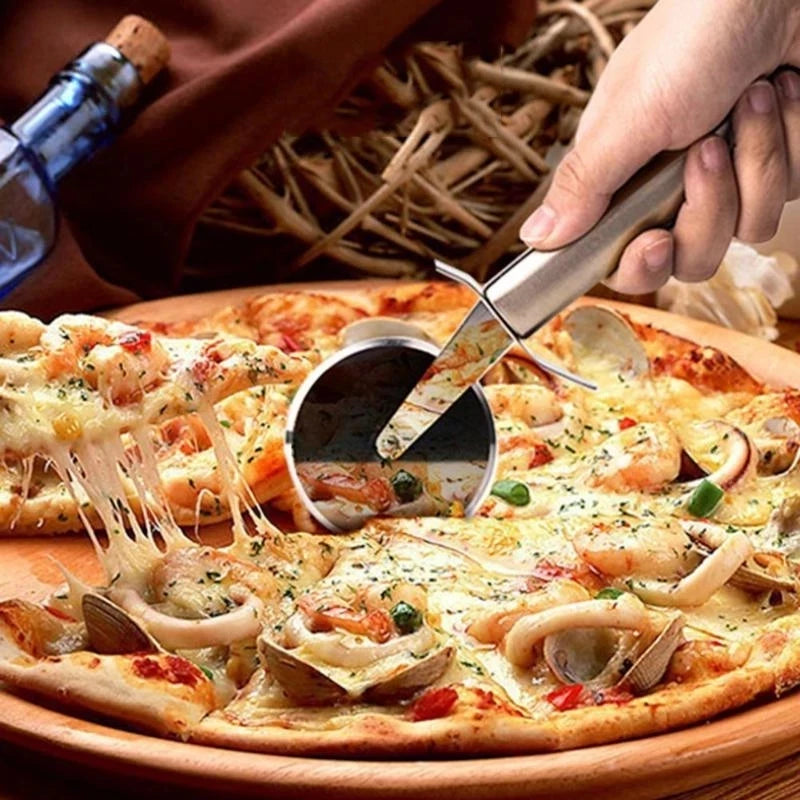 Coupe-pizza inox
