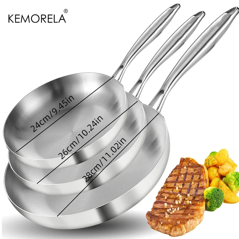 Poêles inox 24/26/28cm