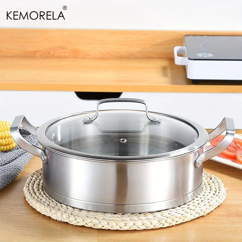 Batterie de casseroles en acier inoxydable 16/20/24 cm