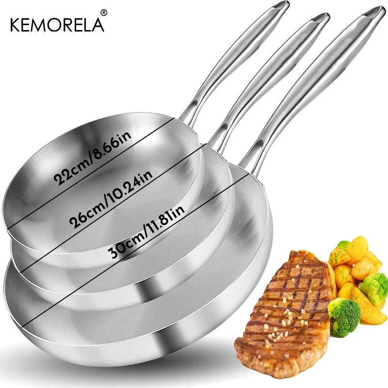 Poêles inox 24/26/28cm