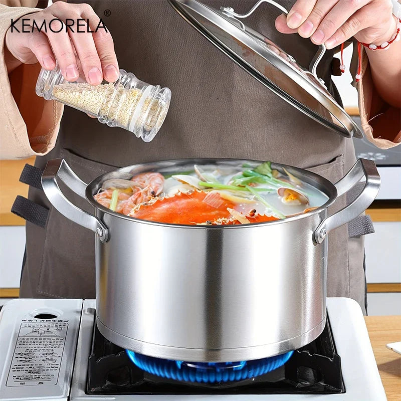 Batterie de casseroles en acier inoxydable 16/20/24 cm