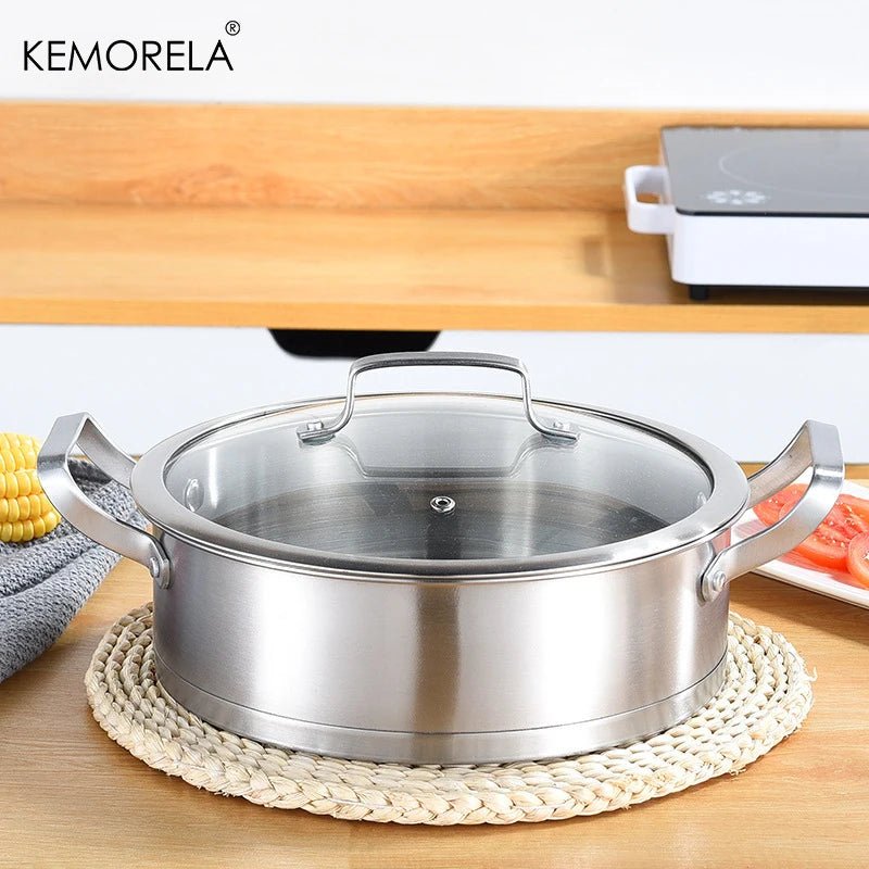 Batterie de casseroles en acier inoxydable 16/20/24 cm