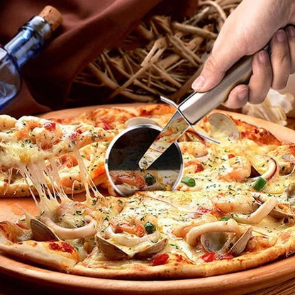 Coupe-pizza inox