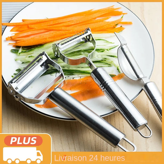 Éplucheur de légumes en acier inoxydable