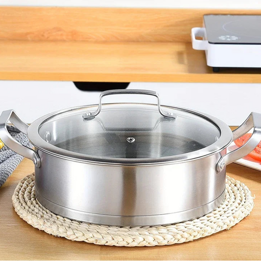 Batterie de casseroles en acier inoxydable 16/20/24 cm